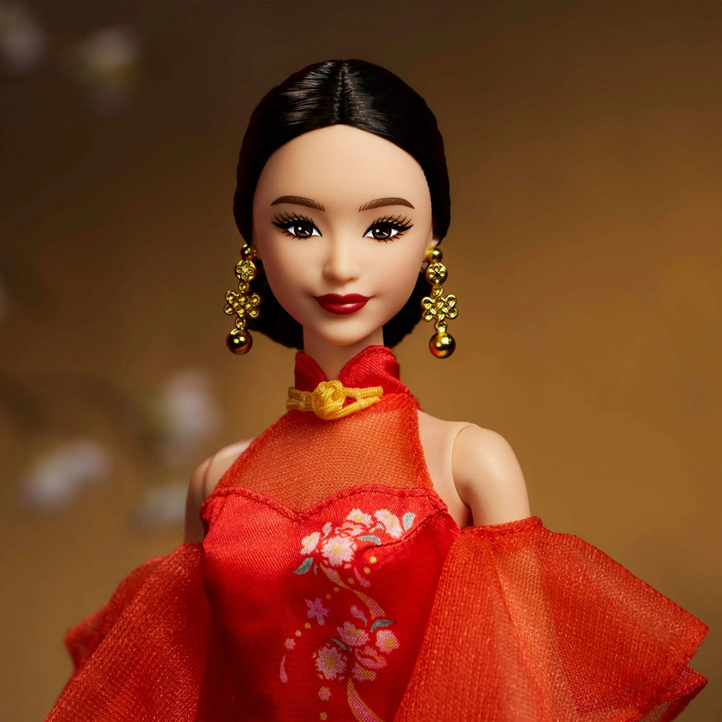 (Pre-Order)Barbie Signature Lunar New Year Barbie Doll Collectible with Qipao Dress & Golden Accessories